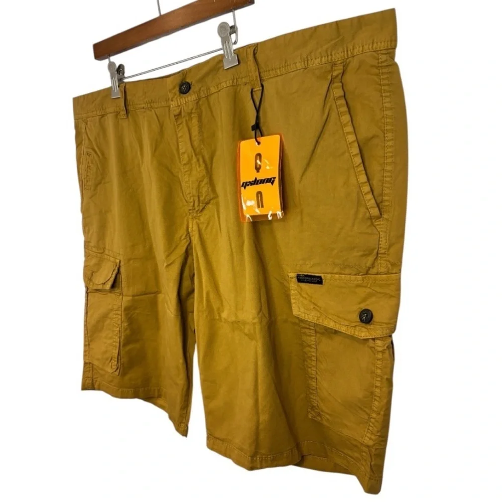 NWT QXL 100% Cotton Men's Tan Cargo Shorts